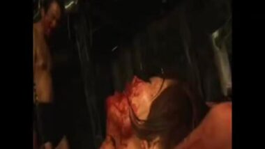 Bizarre violent rape scene