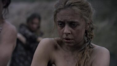 Lisa Loven Kongsli, Bel Powley forced strip, Ashes in the Snow (2018)
